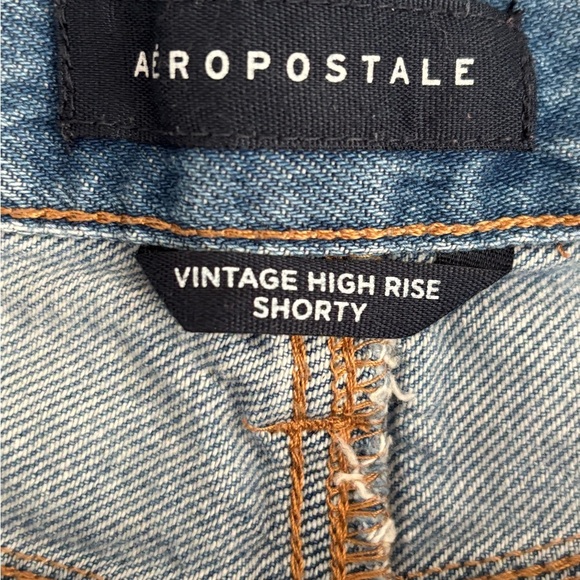 Aeropostale Vintage High Rise Shorty Shorts  Cherry And Daisy Print Women Sz 0 - Picture 3 of 7